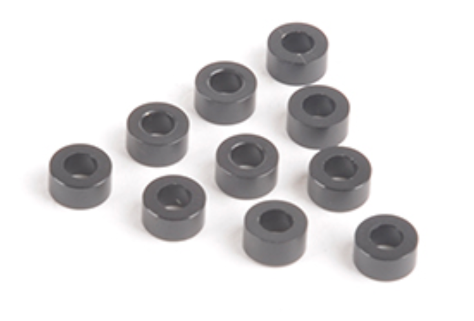 U7712 M3 Black Alloy Washers 3.00mm (pk10)