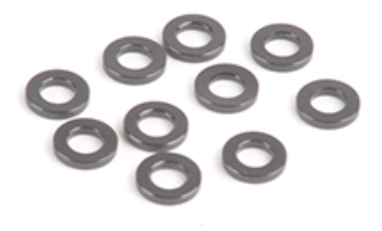 U7710 M3 Black Alloy Washers 1.00mm (pk10)