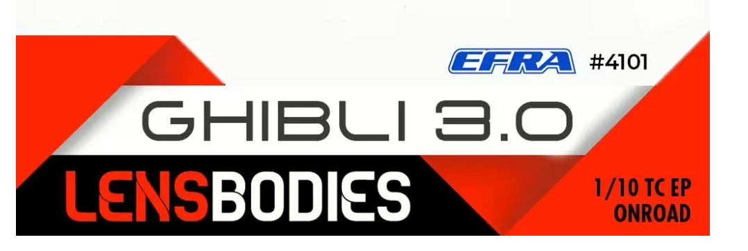 LB3.0GHL-UL LENS 1/10 OnRoad Body GHIBLI 3.0 Ultra Light Weight