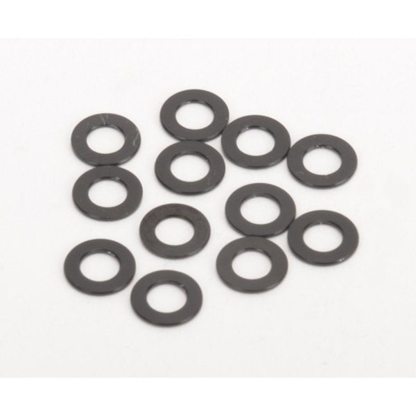 U4862 M3 Black Alloy Washers 0.5mm (pk12)