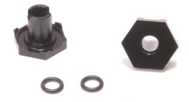 U8762  Alloy Narrow Wheel Hex (-0.75mm) - Mi9, FT9 (pr)