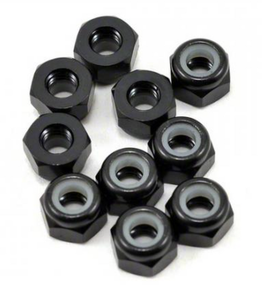 U4241  SPEED PACK - M3 Alloy Nyloc Nuts - Black - pk10