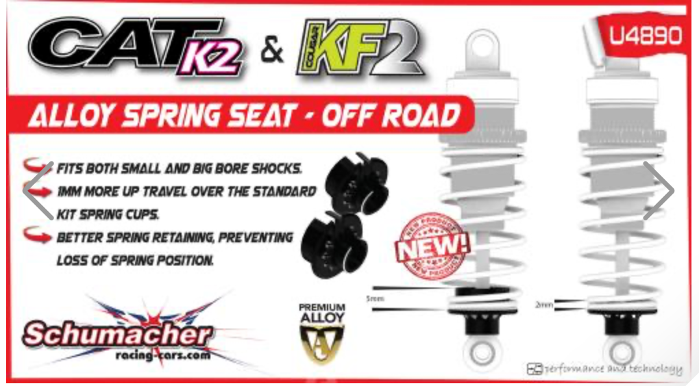 U4890  Alloy Spring Seat - Off Road - pr