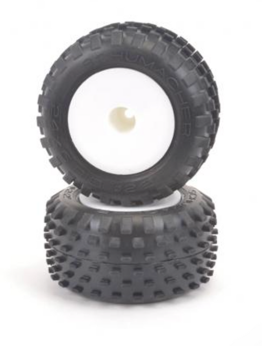 U6877  Stagger Rib-Yell-Truck Tyre - Pre-Glued pr