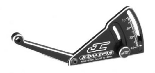 JC2282-2  JConcepts Aluminum Ride Height Gauge, 10-40mm-Black