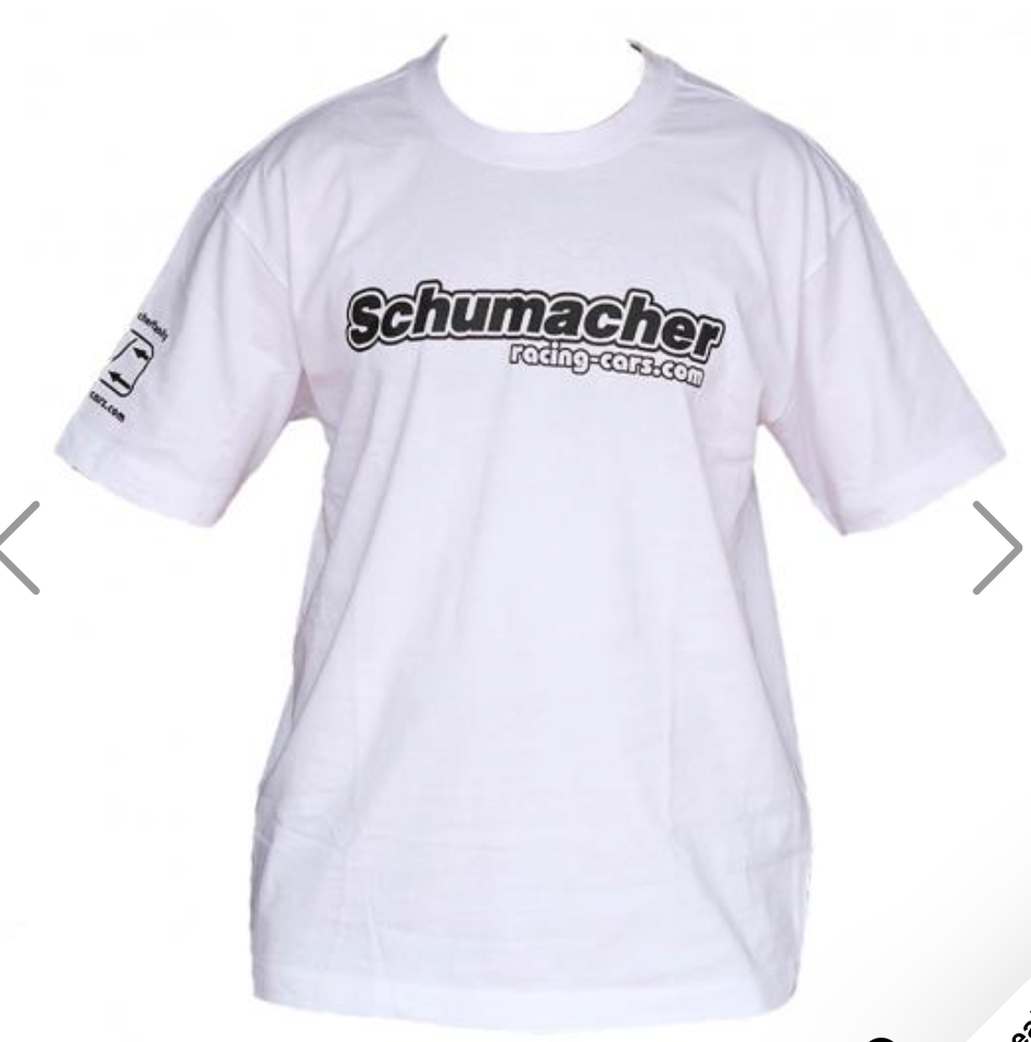 G1001XXL  Schumacher "Mono" T-Shirt White - XXL