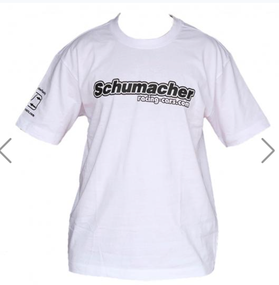 G1001L  Schumacher "Mono" T-Shirt White - L