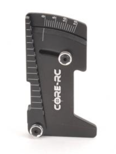 CR800  CORE RC Alloy Camber-Ride Height Gauge - Black