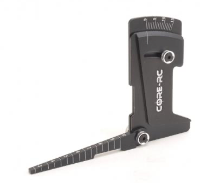 CR800  CORE RC Alloy Camber-Ride Height Gauge - Black