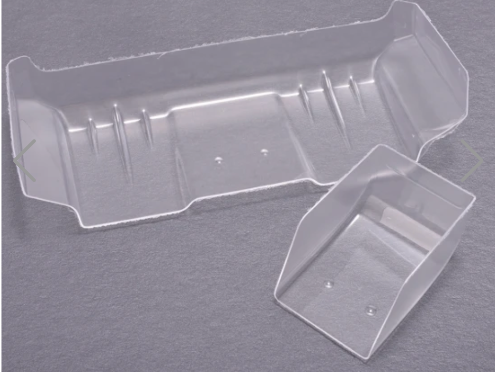 AX102  AEROX 1/10 Wide Rear Wing - 1mm Clear (2 part)