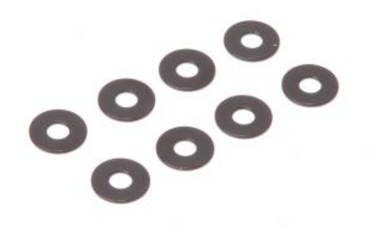 U8744  Alloy Wishbone Spacer 0.5mm - Mi9 (pk8)