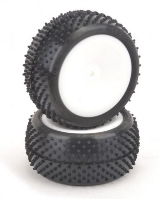 U6891  Mezzo Tyre Rear - Yellow - Pre-Glued - pr