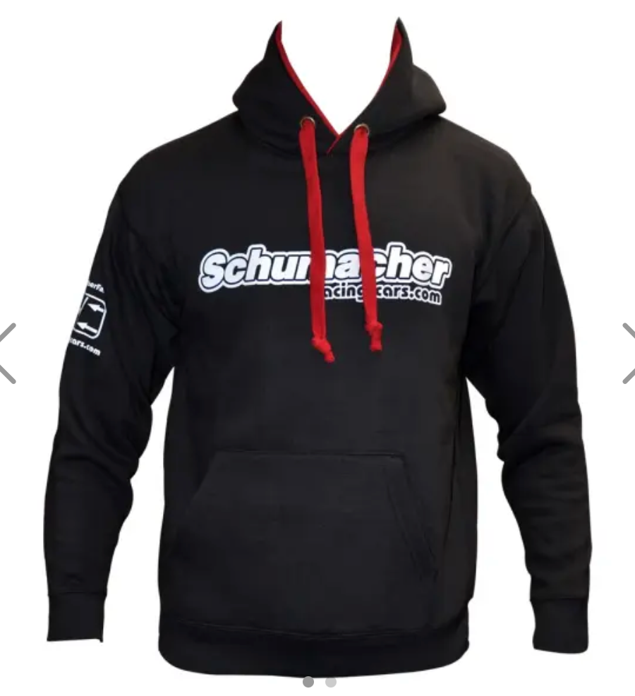 G1002XXXXL  Schumacher 'Mono' Hoody Black - XXXXL