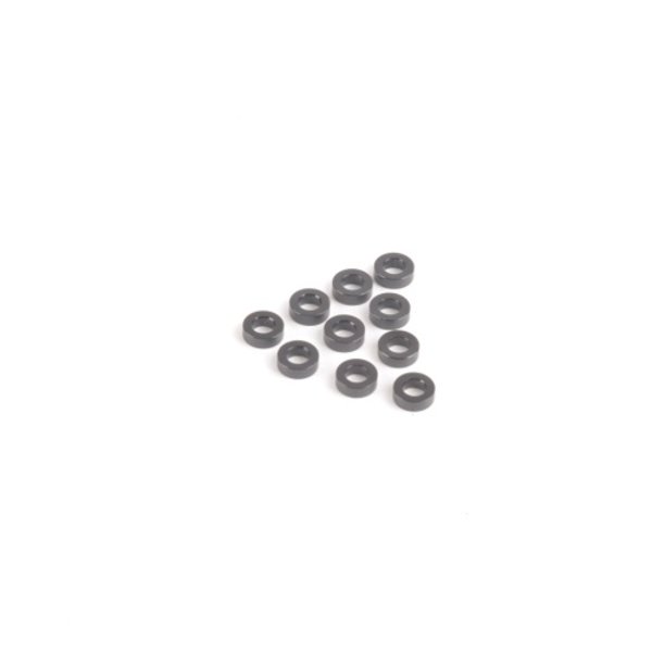 U7711  M3 Black Alloy Washers 2.00mm (pk10)