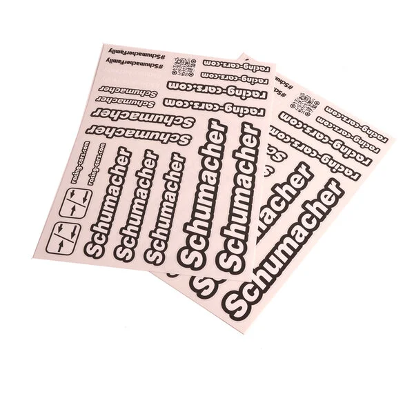 U8586  Schumacher Decal Sheet - Black - pk2