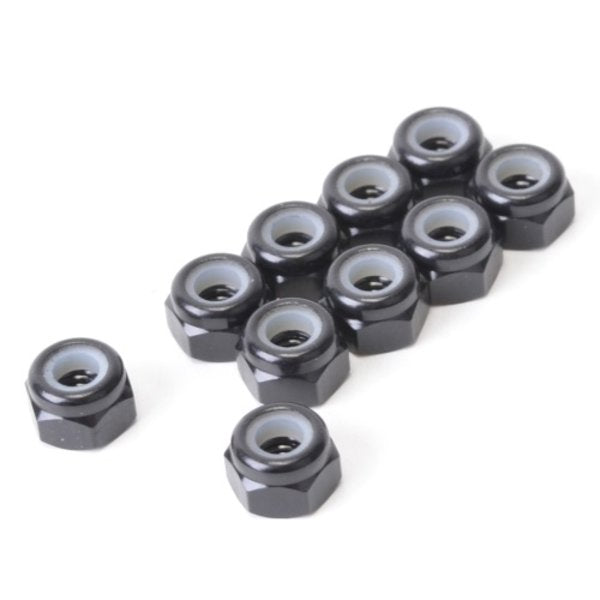 U4241  SPEED PACK - M3 Alloy Nyloc Nuts - Black - pk10