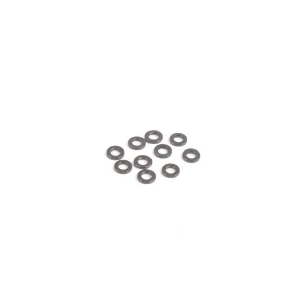 U7710  M3 Black Alloy Washers 1.00mm (pk10)